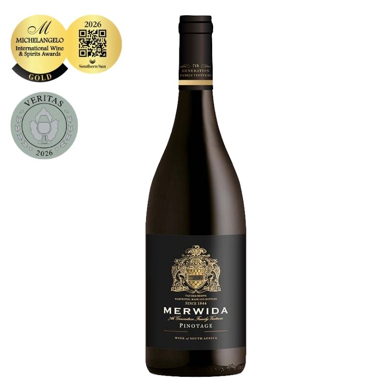 Merwida Pinotage, Pinotage, buy Pinotage online, best Pinotage, winter red wine, Merwida Wines, value for money Pinotage, Michelangelo 2026, Veritas Awards 2026