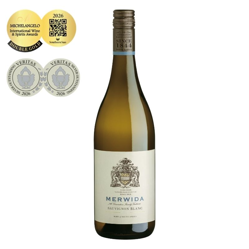 Merwida Sauvignon Blanc, Breedekloof Wines, best Sauvignon Blanc, tropical style Sauvignon Blanc, Merwida Wines, Sauvignon Blanc, best Sauvignon Blanc, buy Sauvignon Blanc online, value-for-money wine, best white wine, food wines, Michelangelo Awards 2026, Veritas Awards 2026